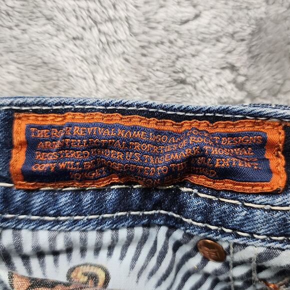 Rock Revival Jeans Womens 26 Blue Low Rise Betty Cropped Capri Skinny Stretch - Picture 9 of 16